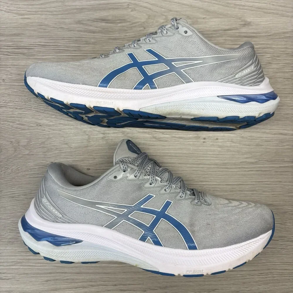 ASICS GT 2000 Gel Kayano Running Shoes Gray Blue Womens Size 10 Mesh Lite Truss